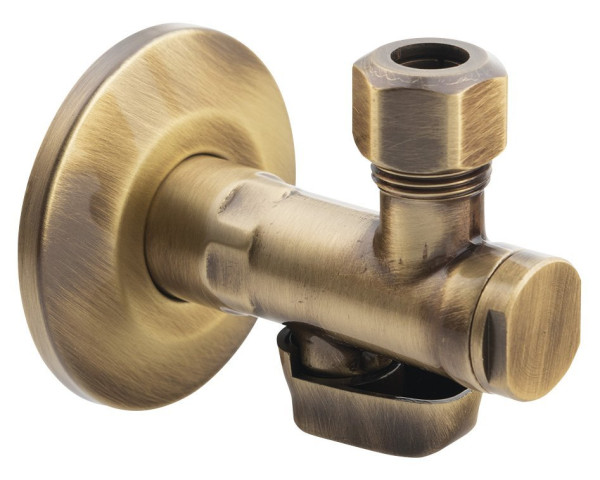 Rohový ventil s matkou, 1/2'x 3/8', bronz   ( 2020BRO ) (1)