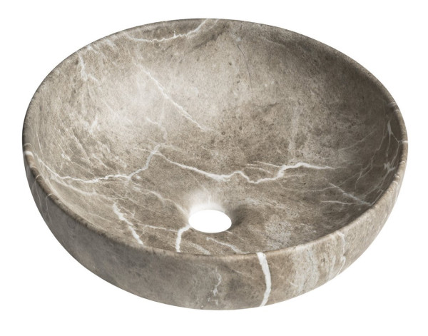 RONDANE keramické umyvadlo na desku Ø 41cm, breccia mramor (AR435BM)