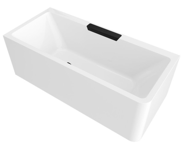 CASCATA L MONOLITH obdélníková vana 180x80x60cm, kaskáda černá (73836ML.102)