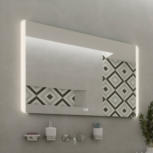 LED zrcadlo 800x700 se dvěma dotykovými senzory (ZP 17003VX)