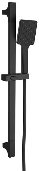 Sprchová souprava hranatá, posuvný držák 680mm, černá mat (SC815B)