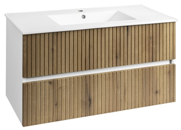 PANEDA STRIP umyvadlová skříňka 99,5x55x45,2cm, dub emporio (PN310)