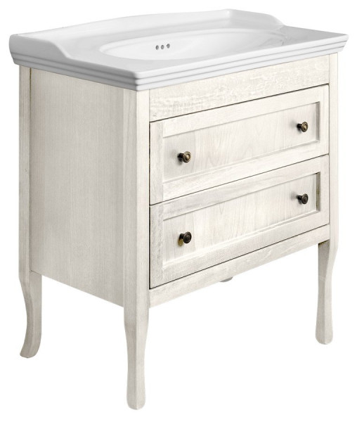 RETRO umyvadlová skříňka 83,5x80x43cm, starobílá (1631)