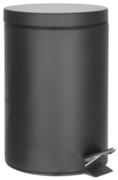 SIMPLE LINE odpadkový koš kulatý 12l, černá mat (26112)