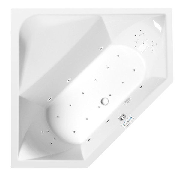 FLOSS hydromasážní vana, 145x145x50cm, Highline Hydro-Air, chrom (98611.6010) (3)