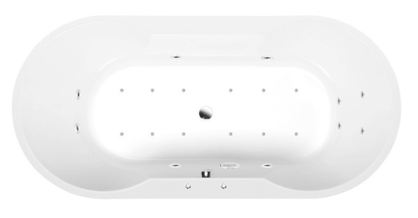 IO hydromasážní vana, 180x85x49cm, Active Hydro-Air, chrom (16611.2010) (3)
