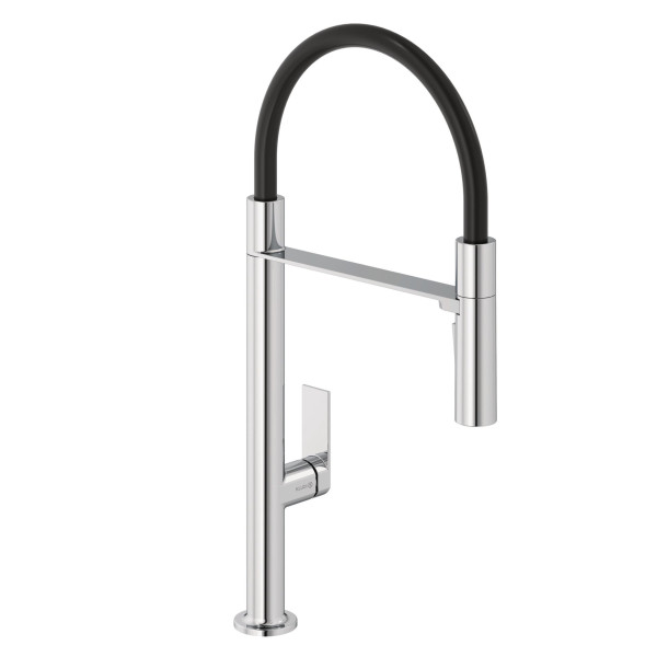 KLUDI QORD dřezová jednopáková stojánková baterie s flexibilním výtokem, chrom (568590575) (1)