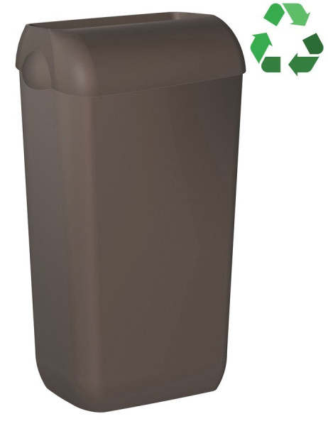 ECOLORED odpadkový koš nástěnný s víkem 23l, ABS, Soft Touch, hnědá (A74020DB)