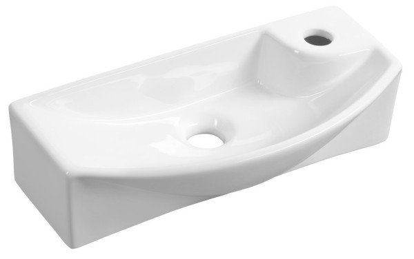 CARLON keramické umývátko, 45x23cm, otvor pro baterii vpravo, bílá (AR458)