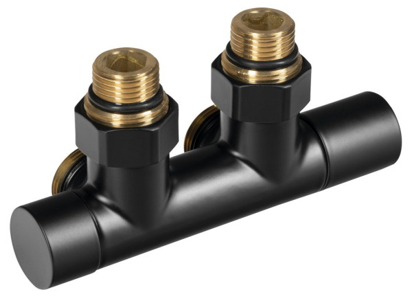 R-START připojovací sada ventilů pro středové připojení, černá mat (SR230B)