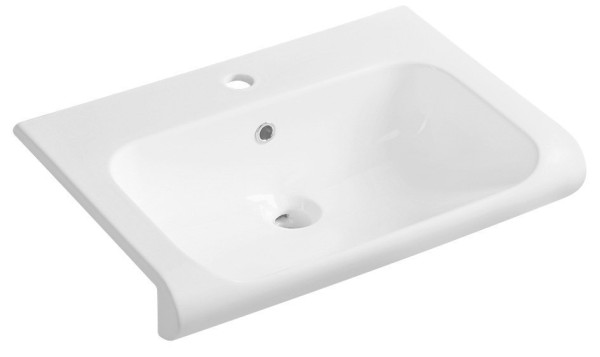 INKA keramické umyvadlo polozápustné, 60x40cm, bílá ( 341101 ) (1)