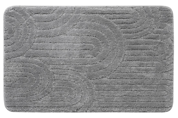 RIST koupelnová předložka, 50x80cm, 100% polyester, protiskluz, šedá (NI8593)