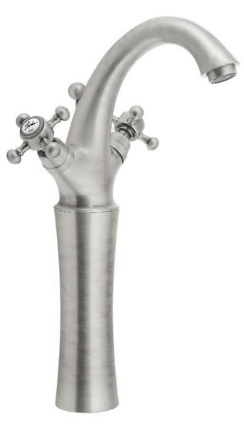 ANTEA stojánková umyvadlová baterie vysoká s výpustí, výška 300mm, nikl (3278L) (1)