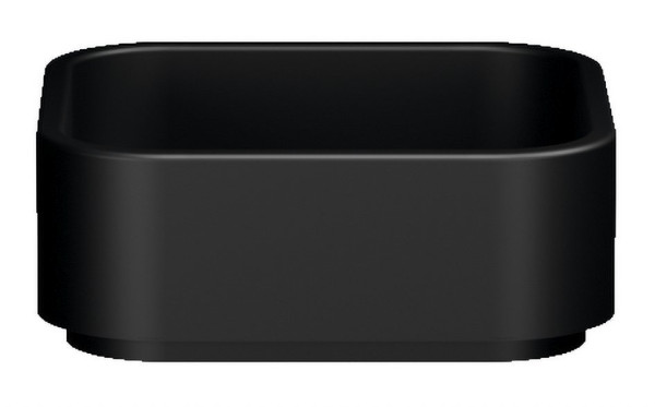 HAKO keramické umyvadlo na desku 40x40 cm, černá mat (554431)