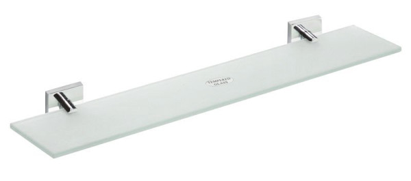 X-SQUARE polička skleněná 600x55x130mm, mléčné sklo, chrom ( 132102042 ) (1)