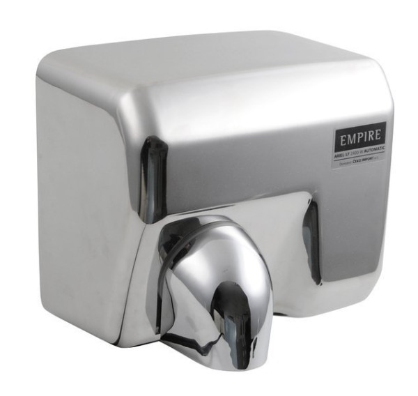 EMPIRE bezdotykový elektrický osoušeč rukou 230 V, 2400 W, 278x243x213 mm, nerez mat ( 9818 ) (1)