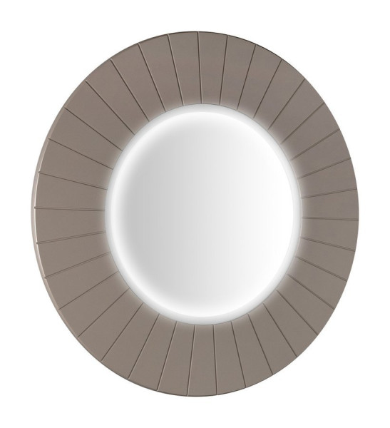 LUMIRO STRIP kulaté zrcadlo s LED osvětlením v rámu ø 75cm, agila (LR750-4343S)