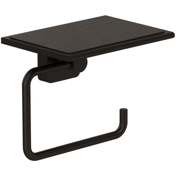 KLUDI VELA S držák toaletního papíru, kartáčovaný gunmetal (25971N2) (2)
