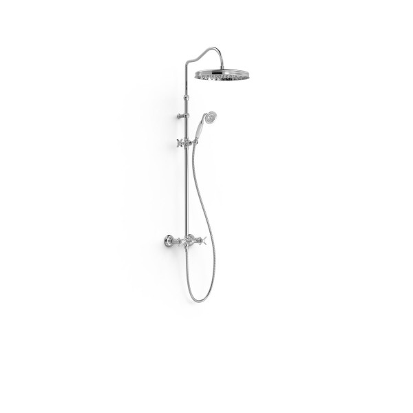 TRES CLASIC sprchový set teleskopický s kohoutkovou baterií, chrom (24219102) (1)