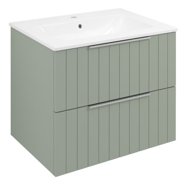 CIRASA STRIP umyvadlová skříňka 59,2x52x46cm, verde (CR611-4444S)