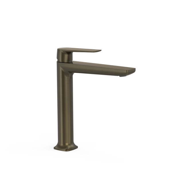 TRES LOFT umyvadlová baterie vysoká, bez odtokové soupravy, černý bronz (22220401KMB) (2)
