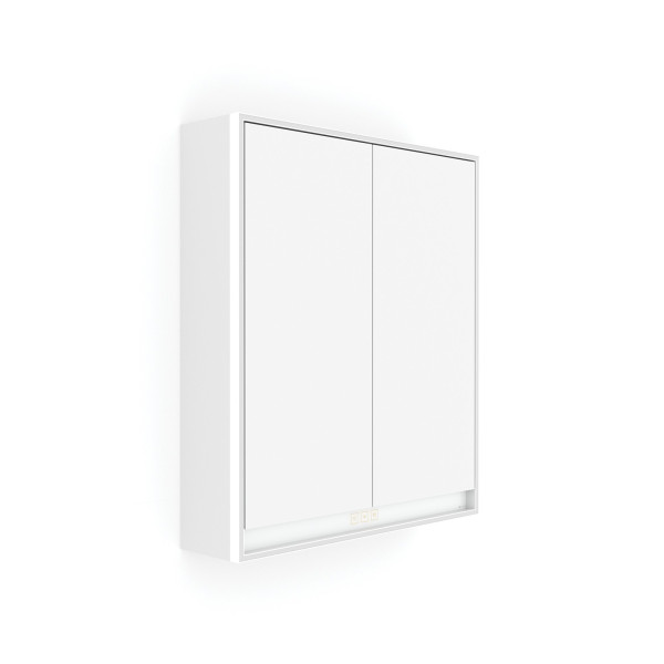 Bílá LED podsvícená zrcadlová skříňka 600 (GAB 10002VX-05)