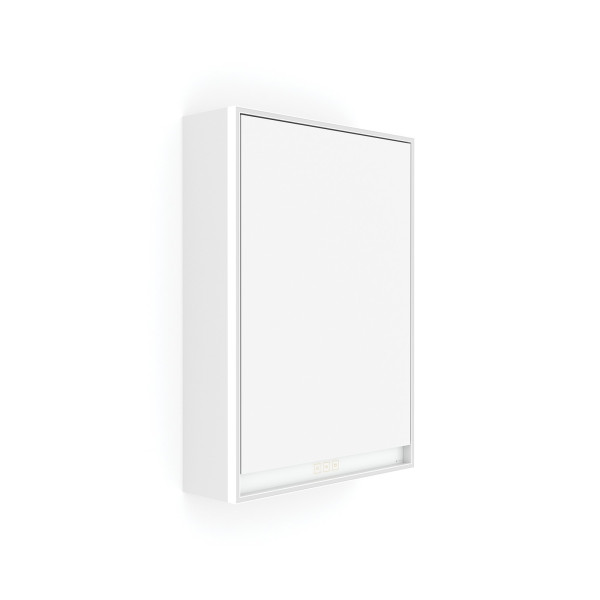 Bílá LED podsvícená zrcadlová skříňka 500 levá (GAB 10001L-VX-05)