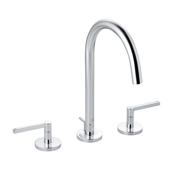 KLUDI NOVA FONTE Puristic umyvadlová tříotvorová baterie, s odtokovou soupravou, chrom (201430515) (1)