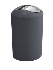 GLOSSY odpadkový koš 5litrů,šedý/chrom ( 5063901858 )
