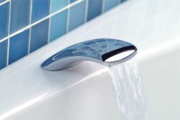 Výtoková hubice na okraj vany, šířka 80mm, chrom ( BD31051 )