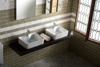 BALENA keramické umyvadlo na desku 48x37 cm, bílá ( BH7013 )