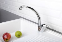 SALY stojánková dřezová baterie s vysokou hubicí, chrom ( SA511 )