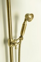 VANITY sprchový sloup s připojením vody na baterii, retro, bronz ( SET066 )