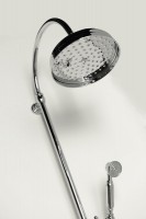 VANITY sprchový sloup s připojením vody na baterii, retro, chrom ( SET061 )