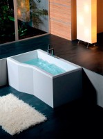 VERSYS L asymetrická vana  170x85x70x47cm, levá, bílá ( 70111 )