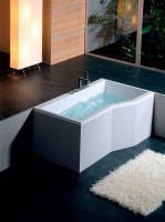 VERSYS R asymetrická vana  170x85x70x47cm, pravá, bílá ( 70611 )