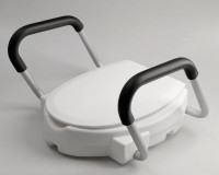 WC sedátko zvýšené 10cm, s madly, bílé ( A0072001 )