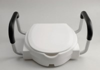 WC sedátko zvýšené 10cm, s madly, bílé ( A0072001 )