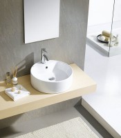 YAKARTA keramické umyvadlo průměr 45cm, na desku ( BH7021 )