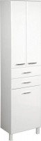 ZOJA skříňka vysoká s košem 50x184x29cm, bílá ( 51293 ) (2)