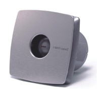 X-MART 10H koupelnový ventilátor axiální s automatem, 15W, potrubí 100mm, nerez ( 01044000 ) (17)