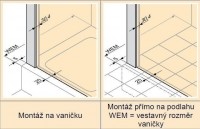 HÜPPE CLASSICS 2 EasyEntry posuvné dveře 1-dílné s pevným segmentem