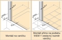 HÜPPE CLASSICS 2 EasyEntry posuvné dveře 1-dílné s pevným segmentem