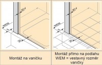 HÜPPE CLASSICS 2 EasyEntry posuvné dveře 1-dílné s pevným segmentem