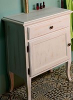 RETRO skříňka 60x80x38cm, starobílá, levá ( 1714 ) (11)