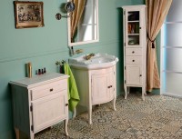 RETRO skříňka 60x80x38cm, starobílá, levá ( 1714 ) (12)