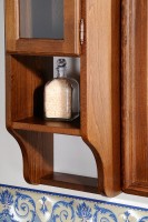 RETRO skříňka k zrcadlu 25x115x20cm, buk, levá ( 1700 ) (11)