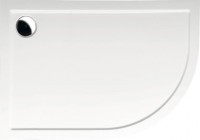 RENA L vanička z litého mramoru, čtvrtkruh 100x80x4cm, R550, levá ( 75511 ) (22)