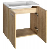 ZOJA/KERAMIA FRESH umyvadlová skříňka 49x50x23,5cm, dub platin (3)