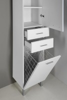 ZOJA/KERAMIA FRESH skříňka vysoká s košem 35x184x29cm, levá, bílá ( 51230 ) (25)